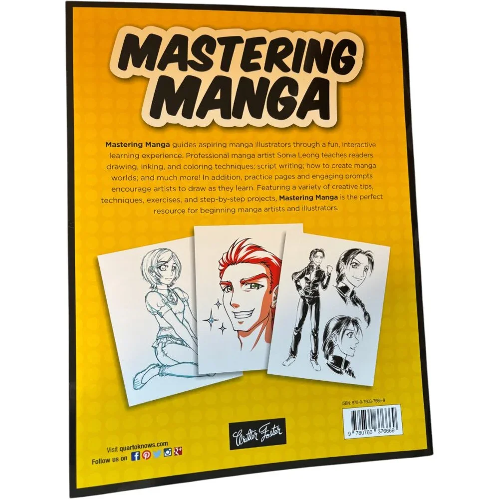 Mastering Manga An Interactive‎ Guide to Manga Illustration w/ Sonia Leong NEW